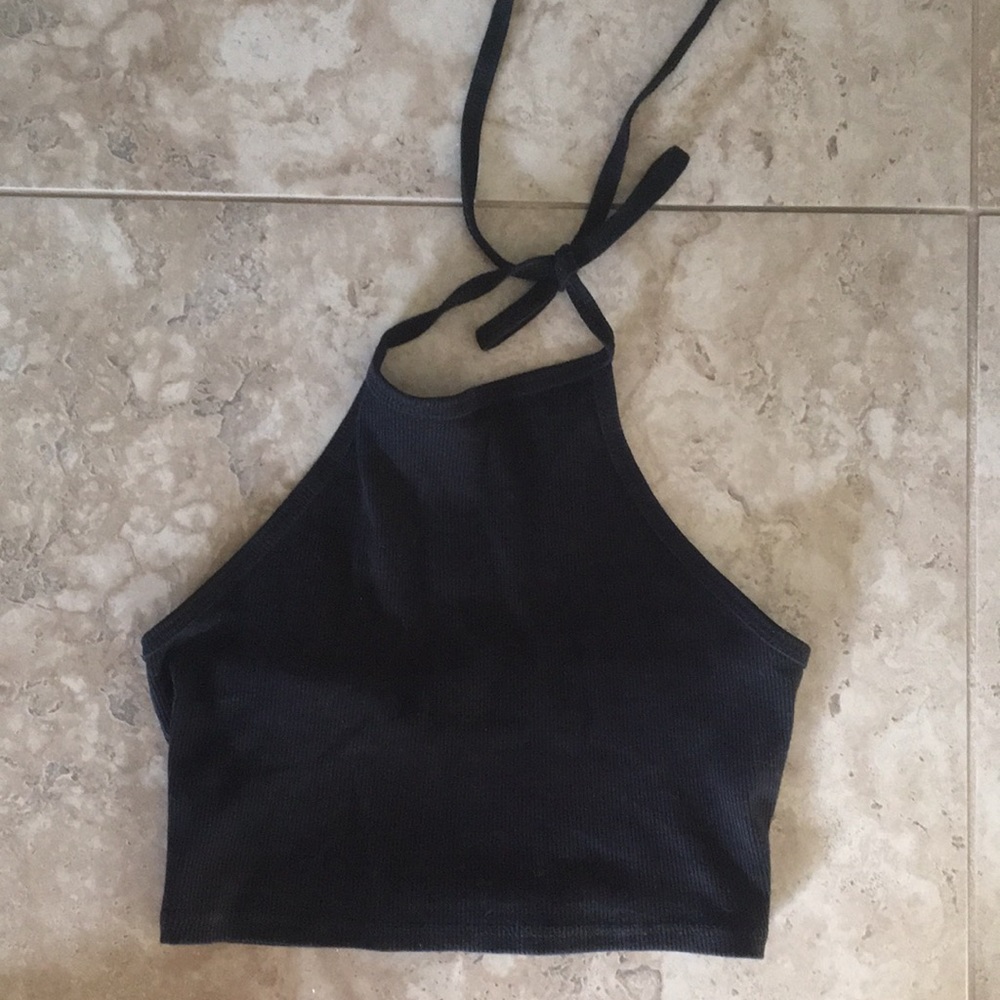 Black Halter Top